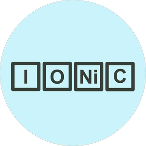 Image of IONIc organization logo to represent the inorganic chemistry education research conducted by the Raker Research Group